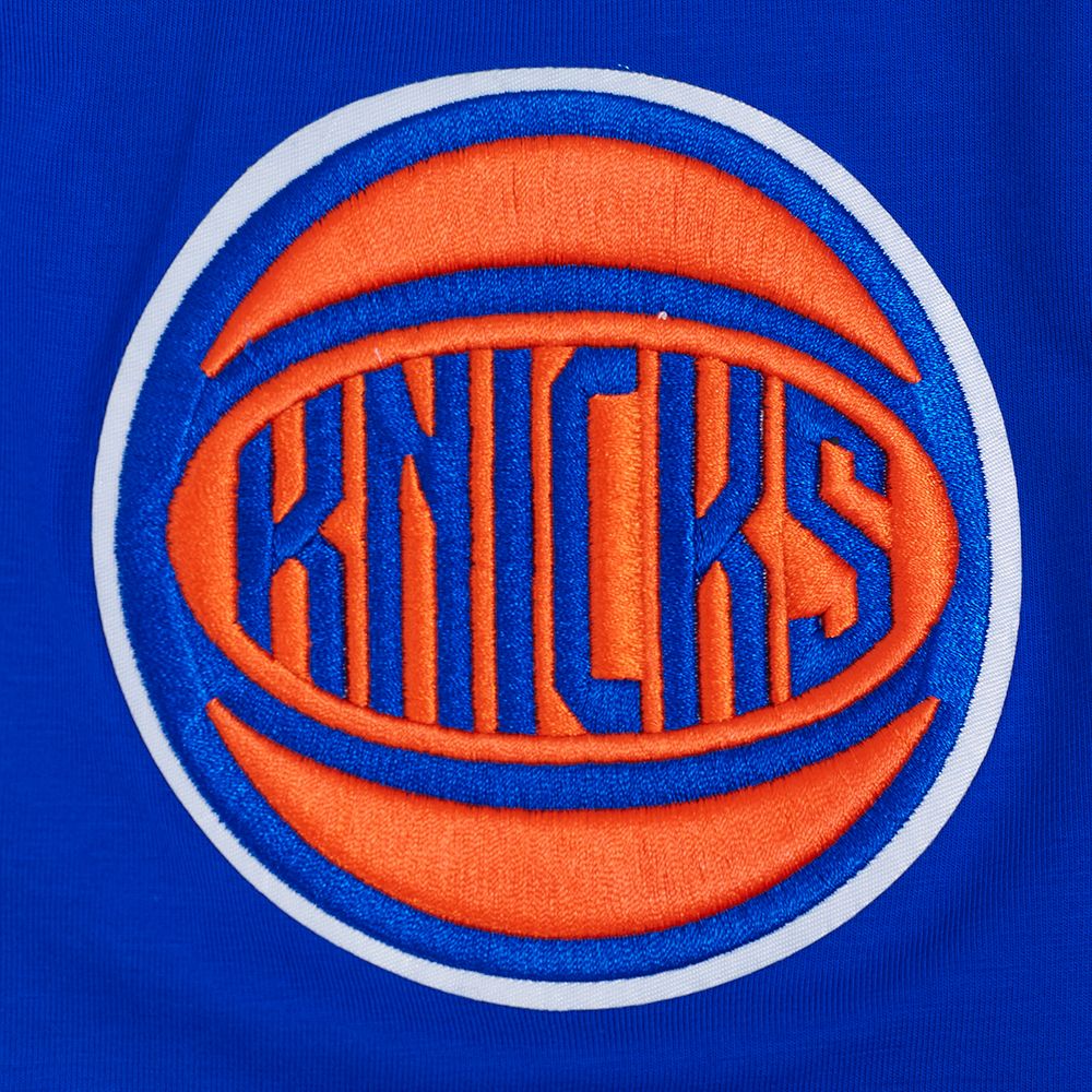 Pro Standard Men's New York Knicks Blue Tackle Twill T-Shirt product image