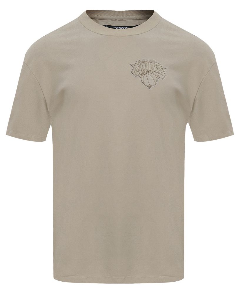 Pro Standard Men's New York Knicks Taupe Neutral Drop Shoulder Short Sleeve T-Shirt product image