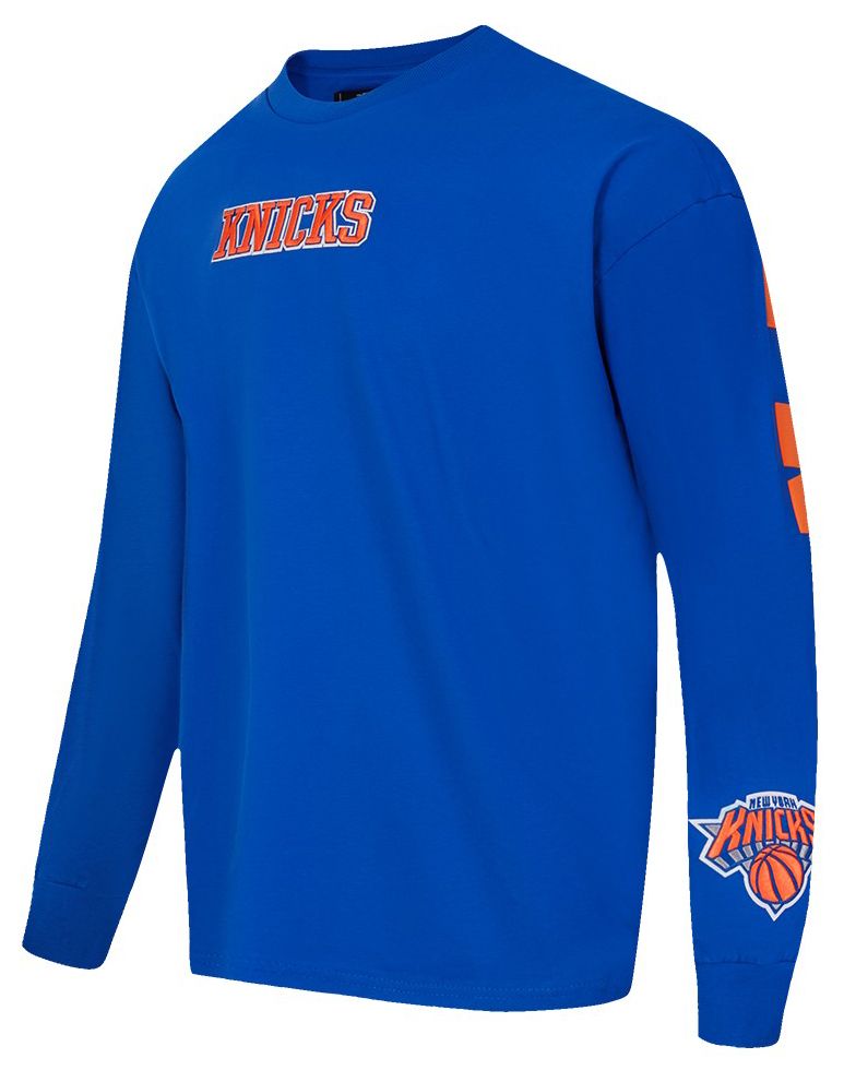 Pro Standard Men's New York Knicks Royal Wingspan Drop Shoulder Long Sleeve T-Shirt product image