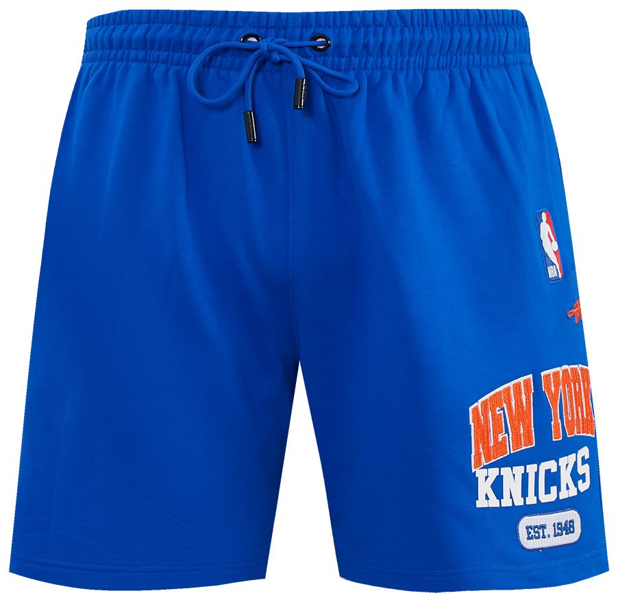 Pro Standard Men's New York Knicks Blue City Arch Fleece Short product image
