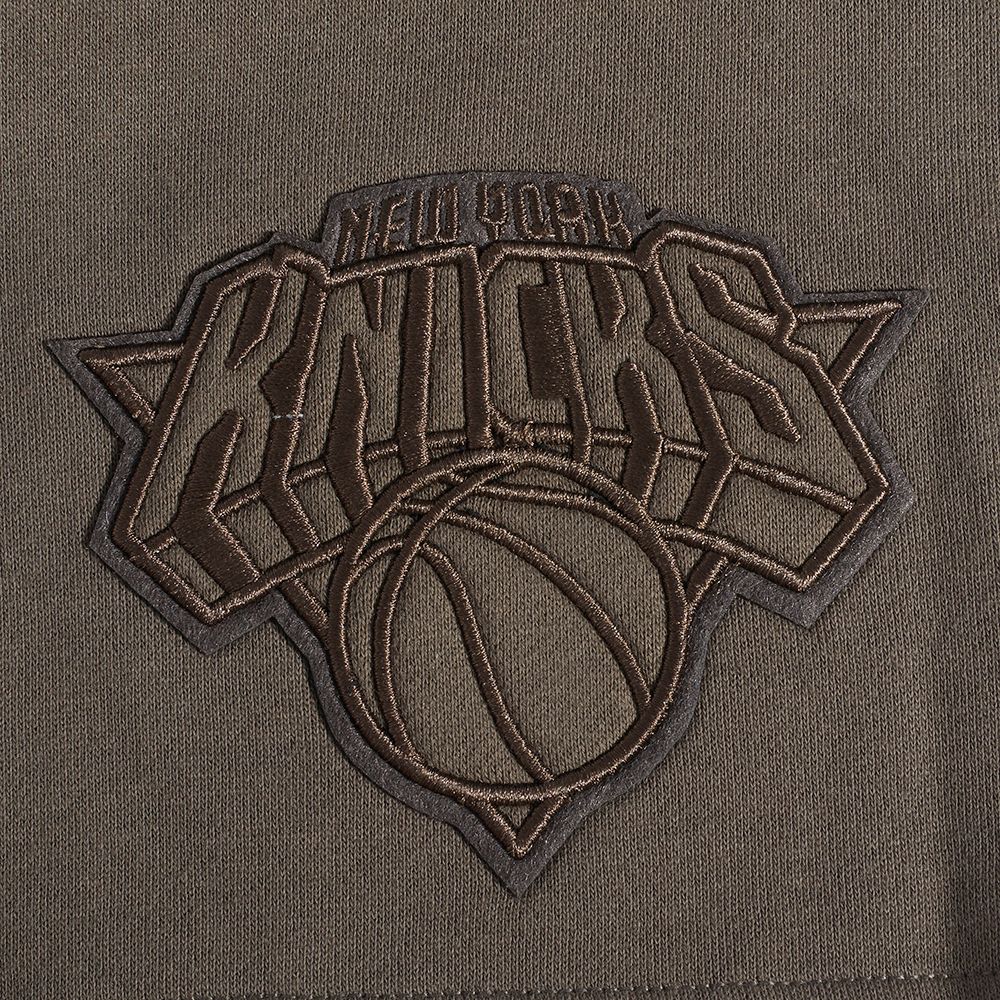 Pro Standard Men's New York Knicks Taupe Neutral Fleece Shorts product image