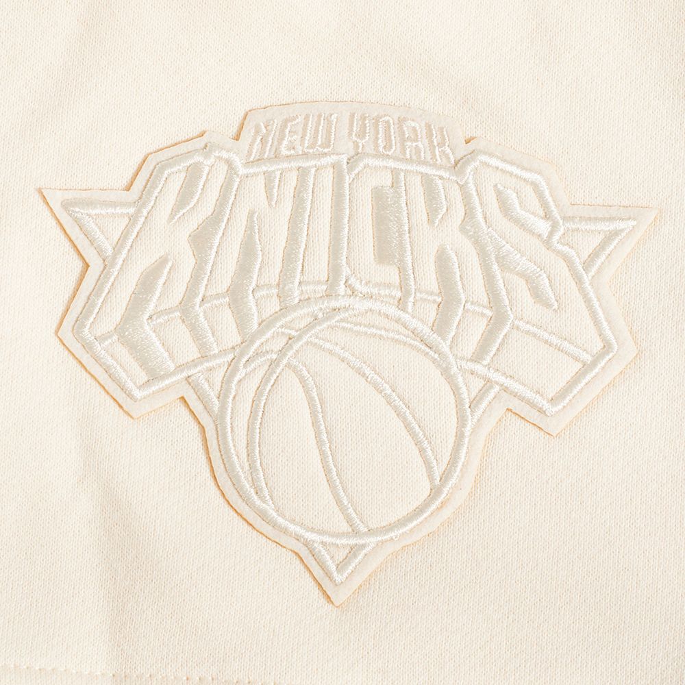 Pro Standard Men's New York Knicks Off-White Neutral Fleece Shorts product image