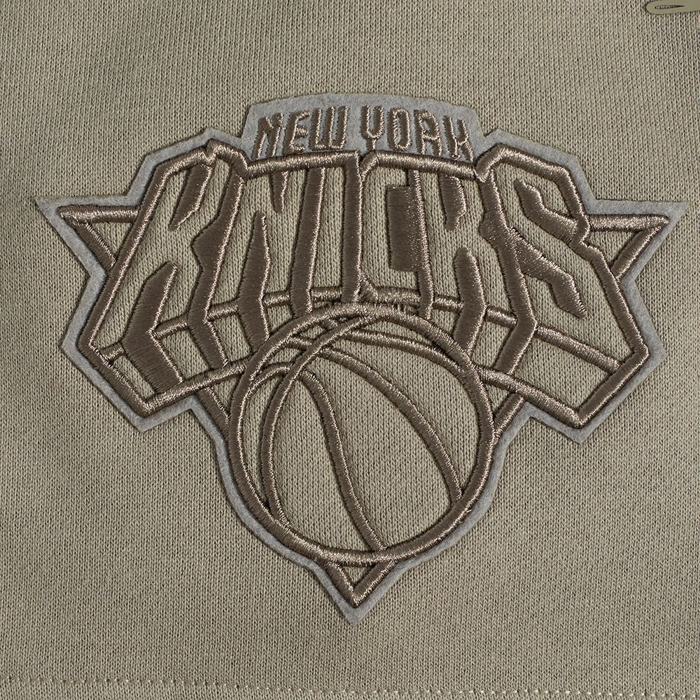 Pro Standard Men's New York Knicks Taupe Neutral Fleece Shorts product image