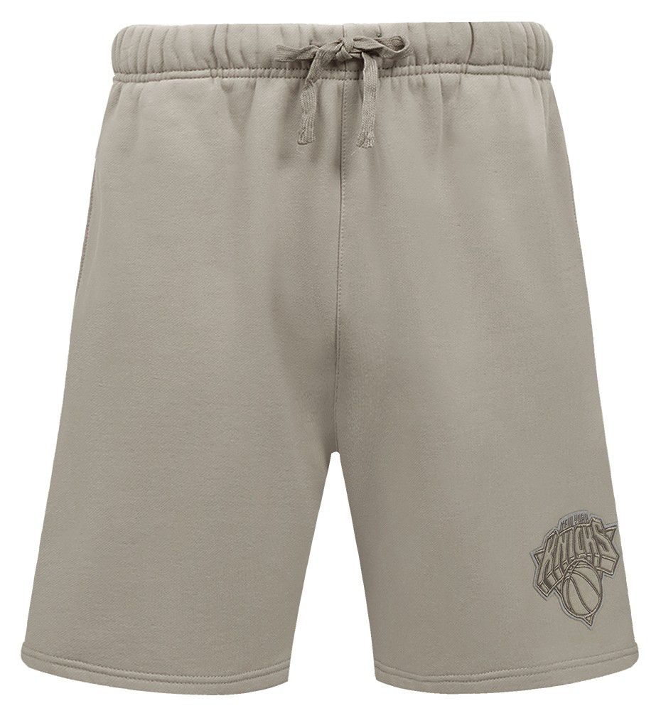 Pro Standard Men's New York Knicks Taupe Neutral Fleece Shorts product image