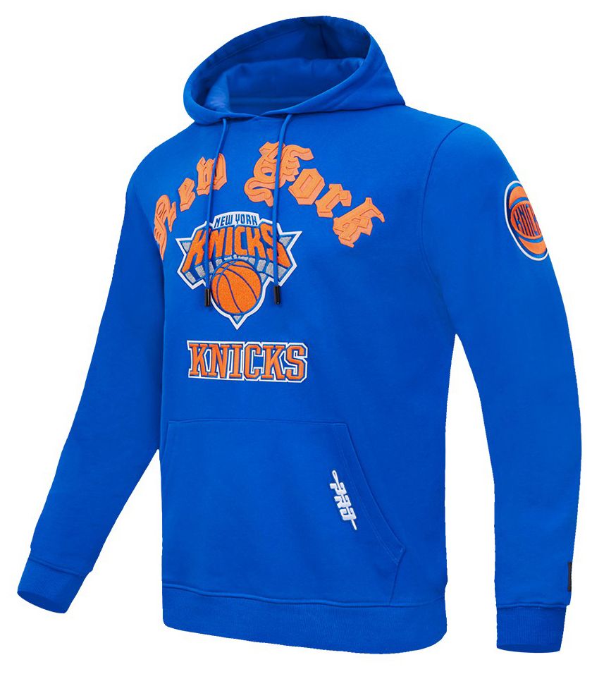 Pro Standard Men's New York Knicks Blue Old English Fleece Hoodie product image