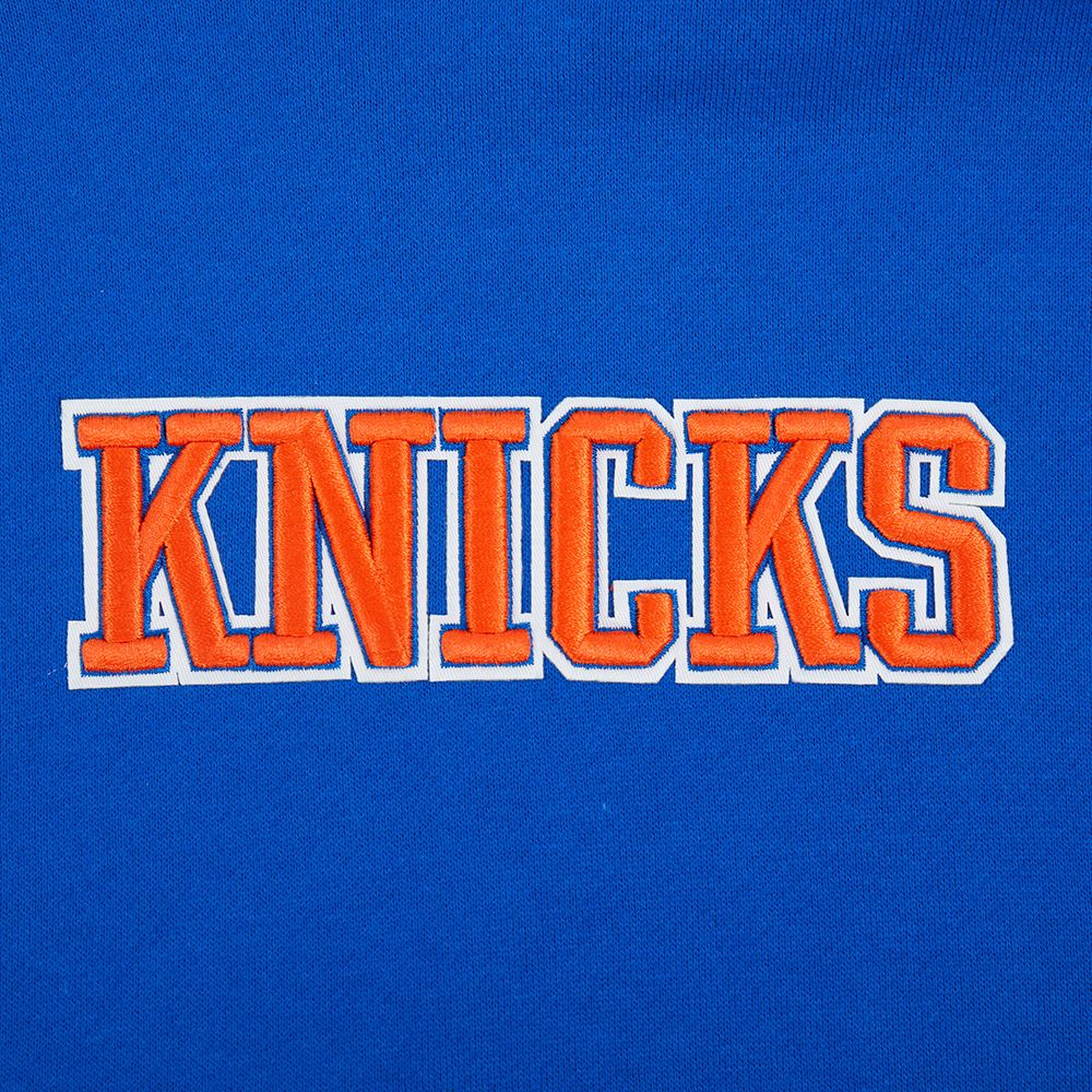 Pro Standard Men's New York Knicks Blue Wingspan Drop Shoulder Hoodie product image