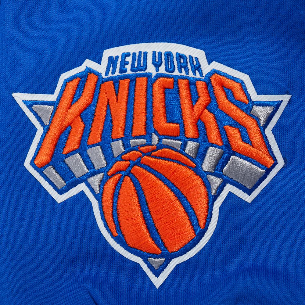 Pro Standard Men's New York Knicks Blue Wingspan Drop Shoulder Hoodie product image