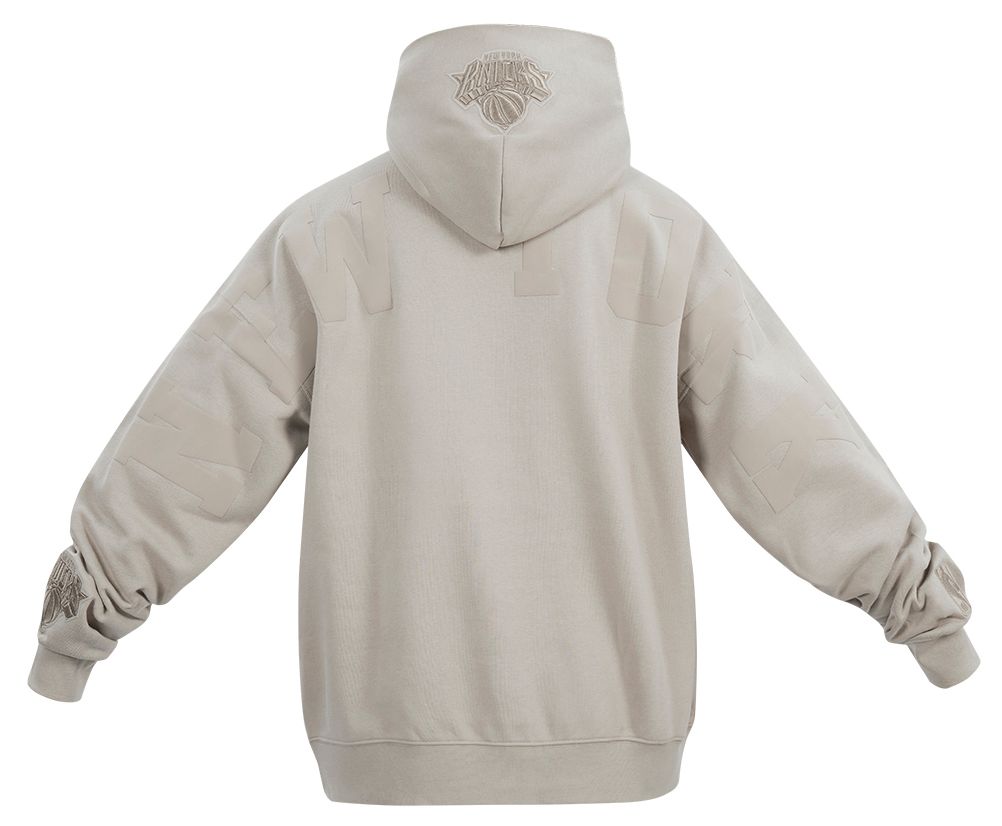 Pro Standard Men's New York Knicks Taupe Wingspan Drop Shoulder Hoodie product image