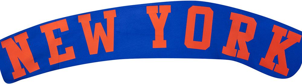 Pro Standard Men's New York Knicks Blue Wingspan Drop Shoulder Fleece Crewneck Sweatshirt product image