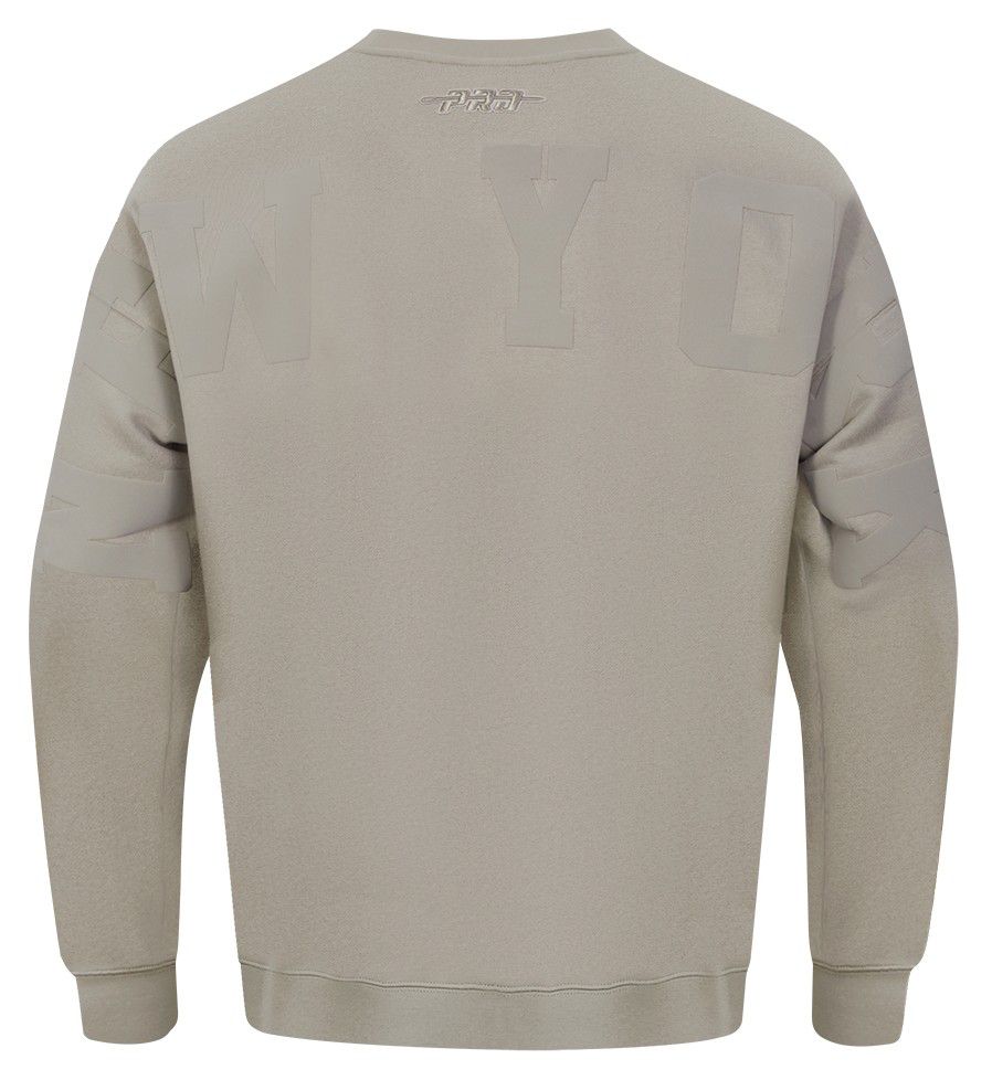 Pro Standard Men's New York Knicks Taupe Wingspan Drop Shoulder Fleece Crewneck Sweatshirt product image