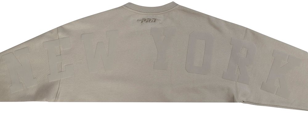 Pro Standard Men's New York Knicks Taupe Wingspan Drop Shoulder Fleece Crewneck Sweatshirt product image