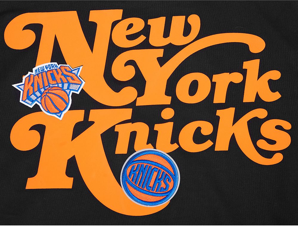 Pro Standard Men's New York Knicks Black Souvenir Fleece Pullover Hoodie product image