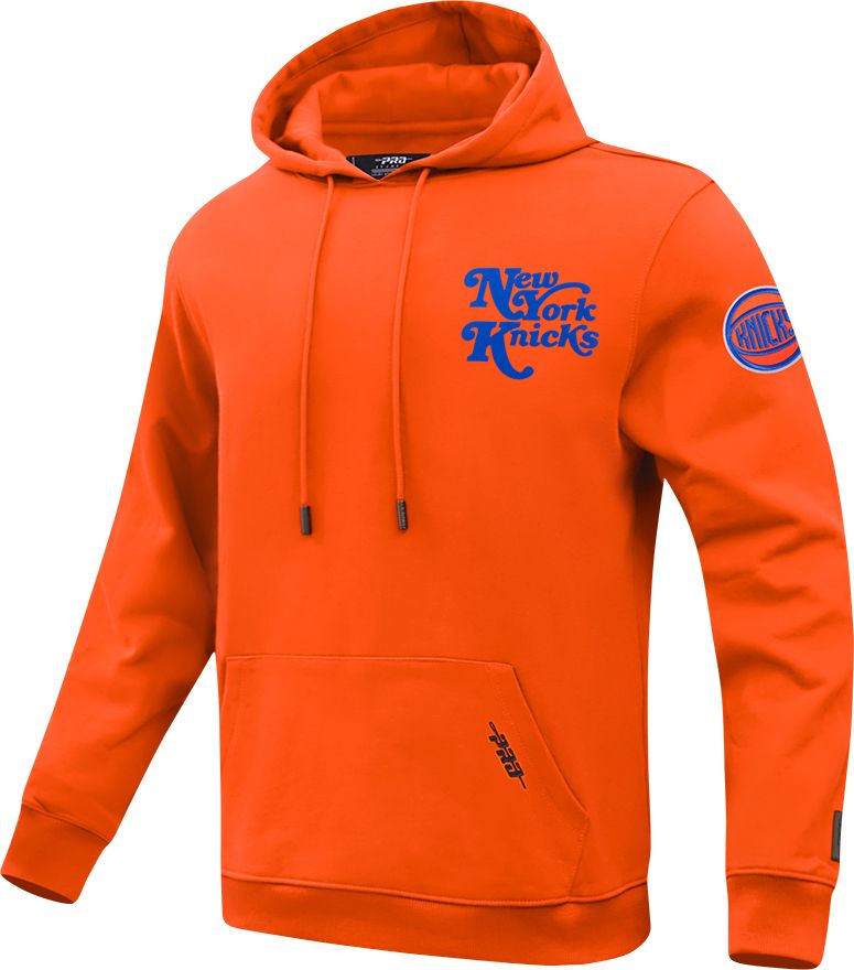 Pro Standard Men's New York Knicks Orange Souvenir Fleece Pullover Hoodie product image