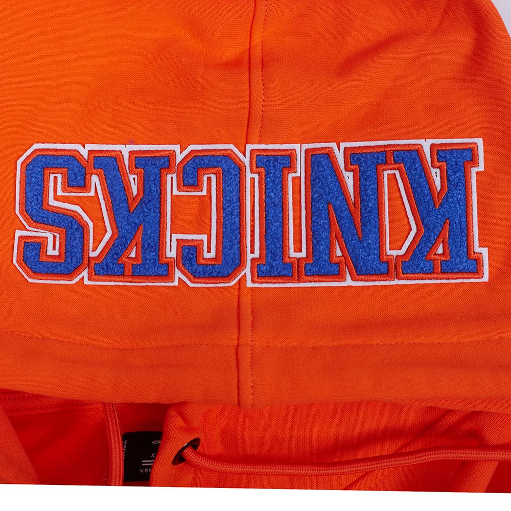 Pro Standard Men's New York Knicks Orange Souvenir Fleece Pullover Hoodie product image