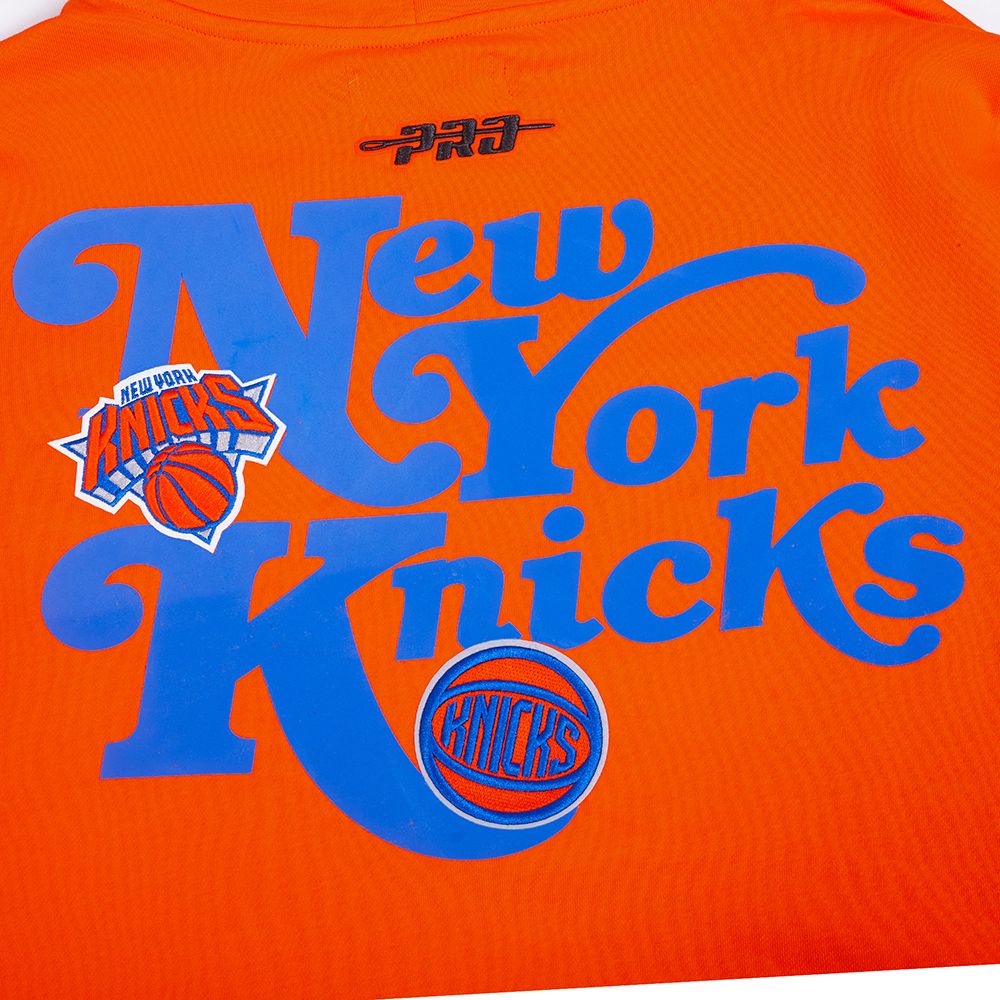 Pro Standard Men's New York Knicks Orange Souvenir Fleece Pullover Hoodie product image