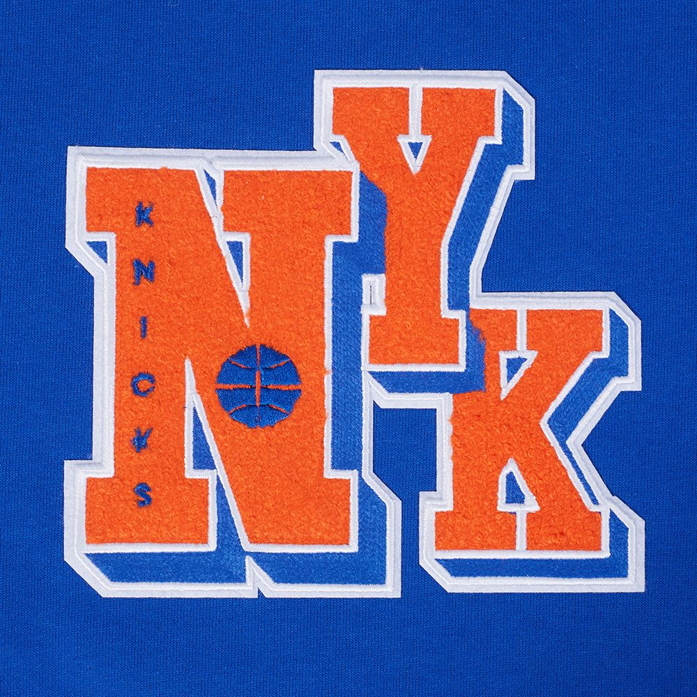 Pro Standard Men's New York Knicks Blue Best Of Crew Pullover Sweatshirt product image