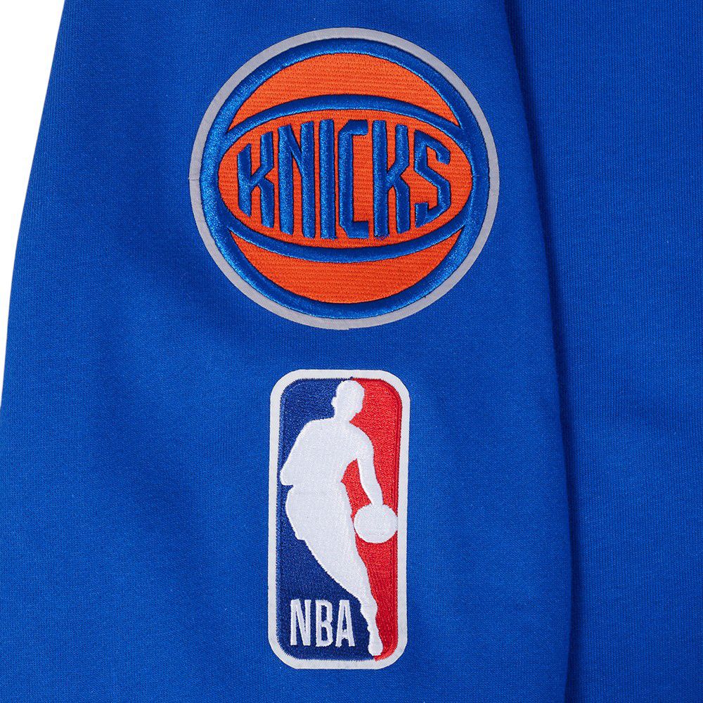 Pro Standard Men's New York Knicks Blue Best Of Crew Pullover Sweatshirt product image