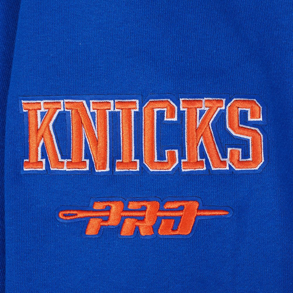 Pro Standard Men's New York Knicks Blue Best Of Crew Pullover Sweatshirt product image