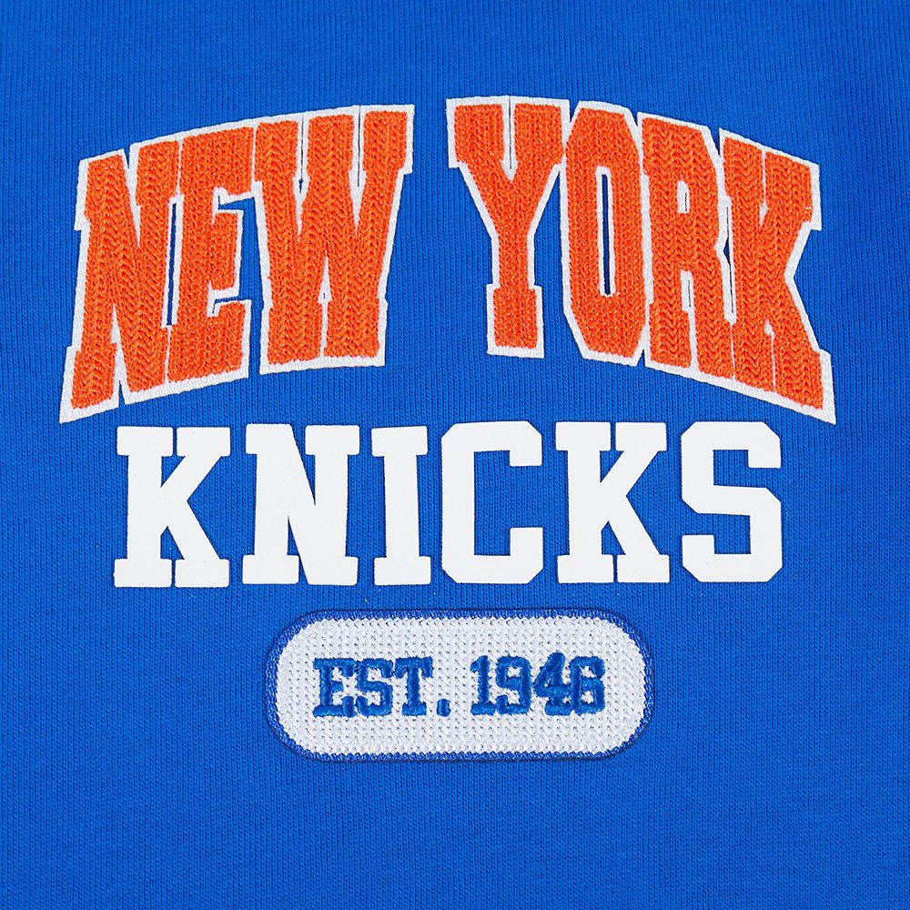 Pro Standard Men's New York Knicks Blue Arch 1/4 Zip Pullover product image