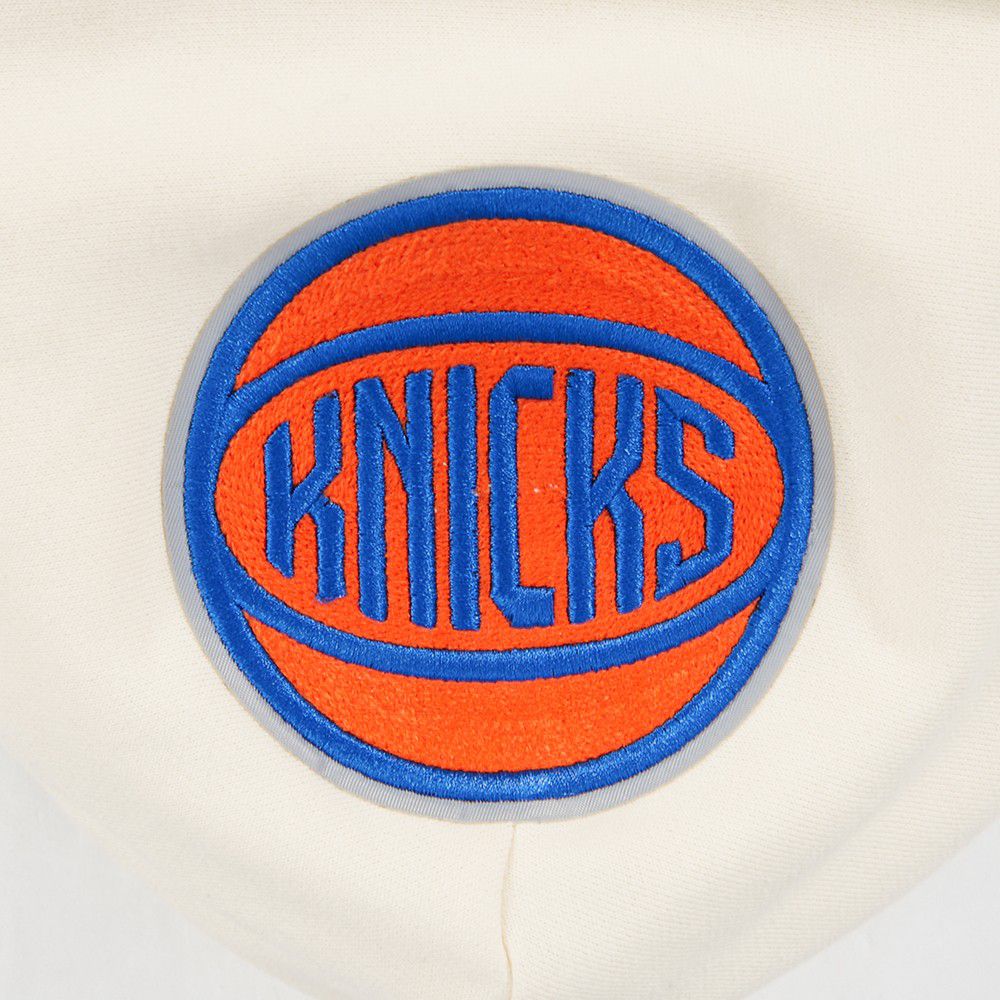 Pro Standard Men's New York Knicks Off White Fire And Roses Washed Hoodie product image