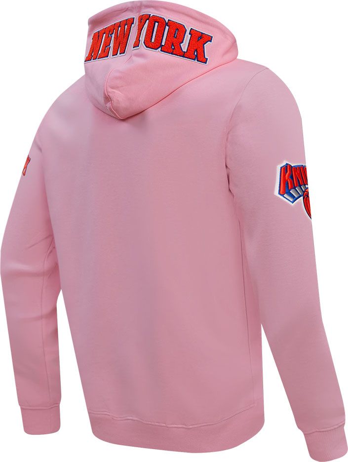 Pro Standard Men's New York Knicks Pink Chenille Full Zip Hoodie product image