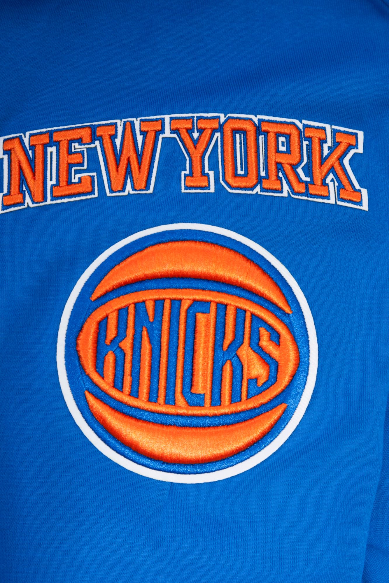 Pro Standard Men's New York Knicks Blue Classic Chenille Full-Zip Hoodie product image