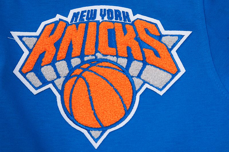 Pro Standard Men's New York Knicks Blue Classic Chenille Full-Zip Hoodie product image
