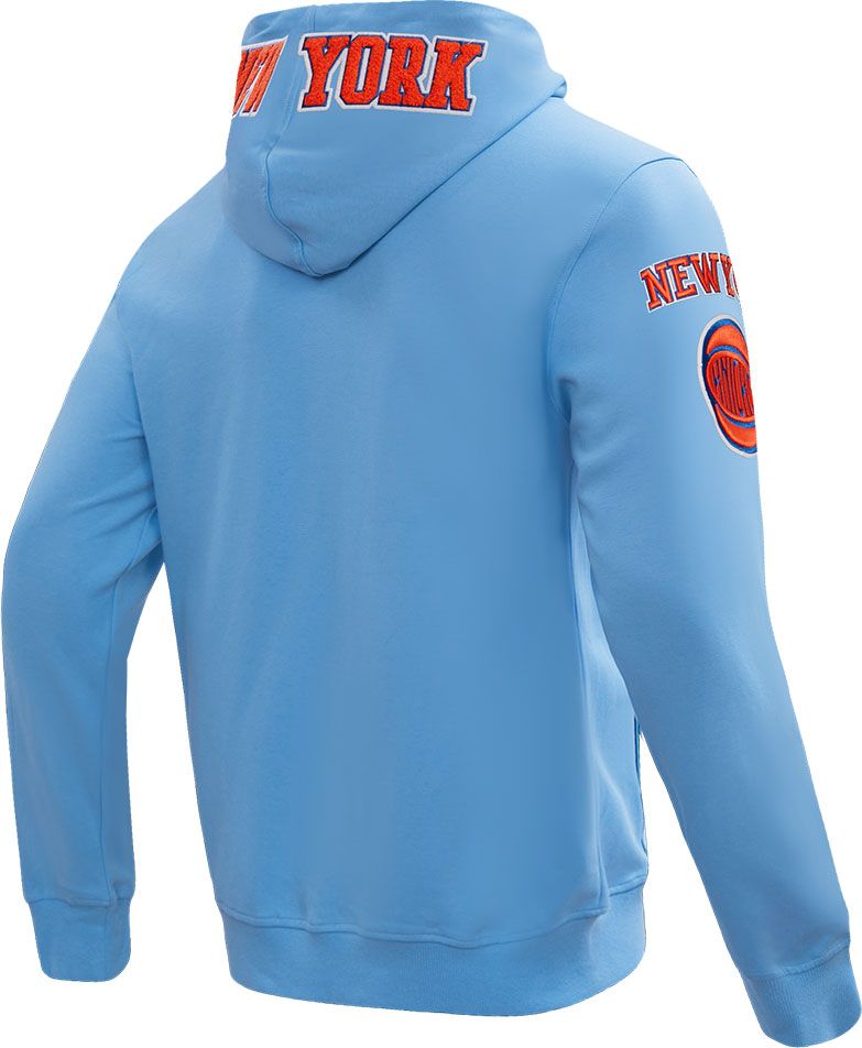 Pro Standard Men's New York Knicks Blue Chenille Full Zip Hoodie product image