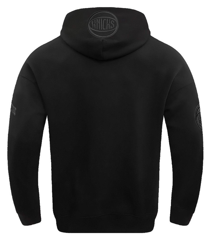 Pro Standard Men's New York Knicks Black Neutral Drop Shoulder Fleece Hoodie product image