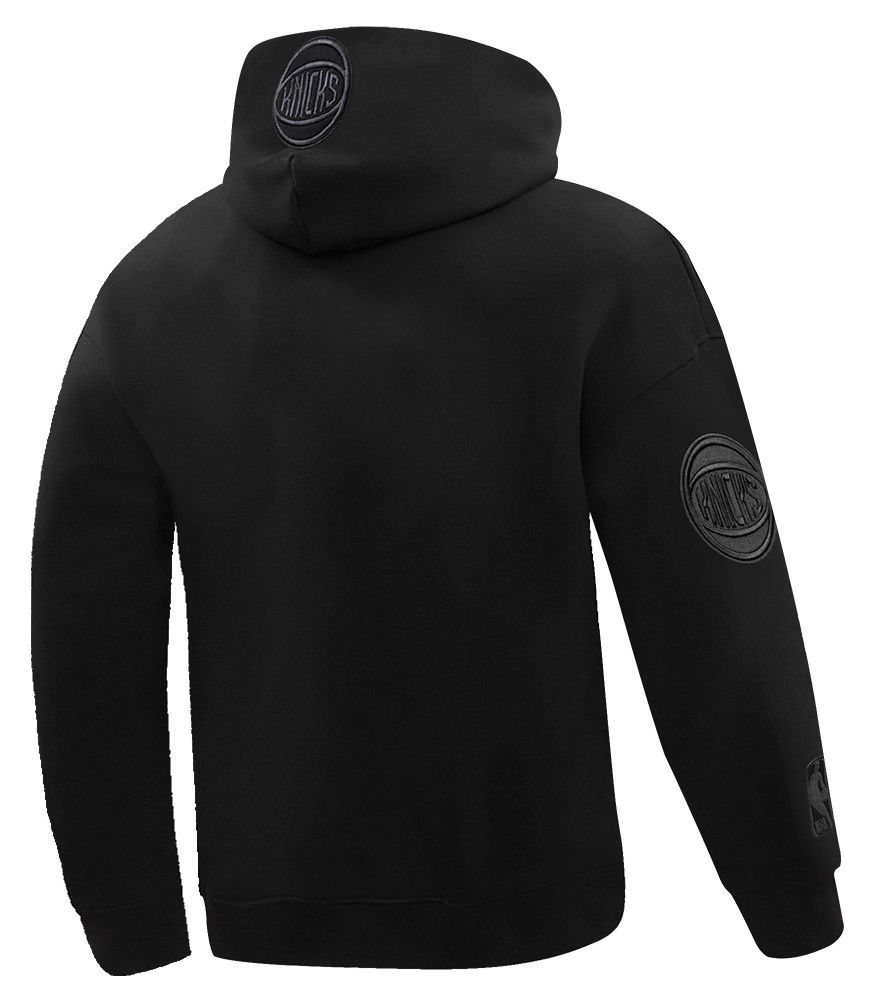 Pro Standard Men's New York Knicks Black Neutral Drop Shoulder Fleece Hoodie product image