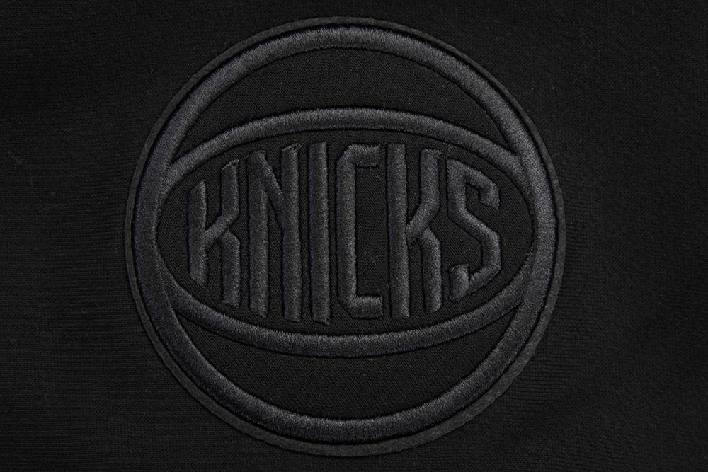 Pro Standard Men's New York Knicks Black Neutral Drop Shoulder Fleece Hoodie product image