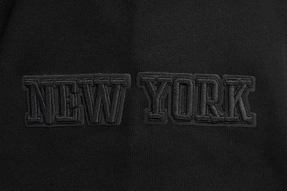 Pro Standard Men's New York Knicks Black Neutral Drop Shoulder Fleece Hoodie product image