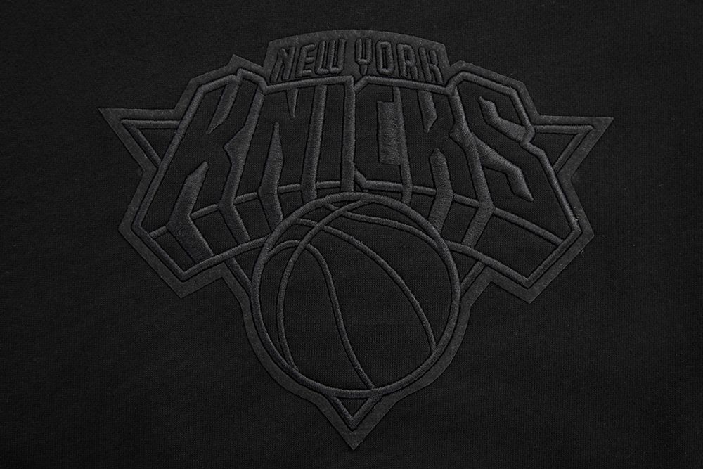 Pro Standard Men's New York Knicks Black Neutral Drop Shoulder Fleece Hoodie product image