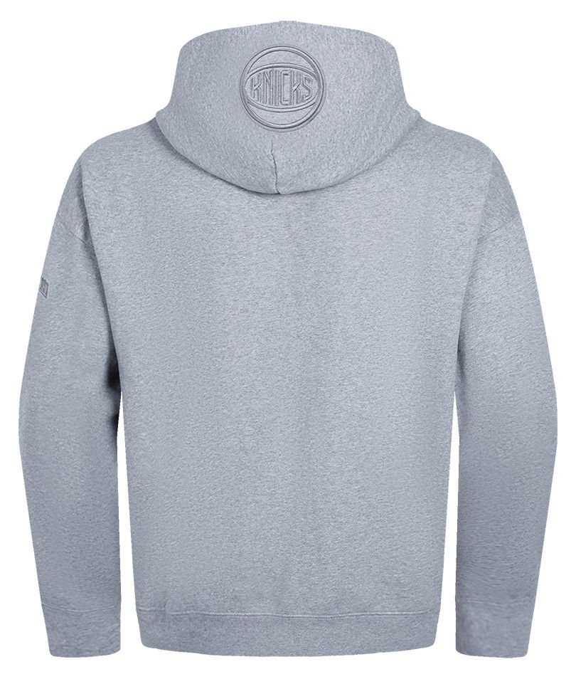 Pro Standard Men's New York Knicks Grey Neutral Drop Shoulder Fleece Hoodie product image