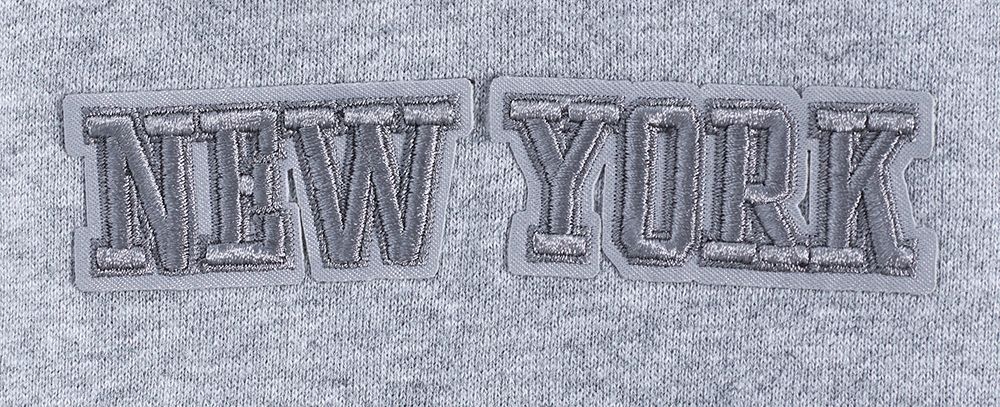 Pro Standard Men's New York Knicks Grey Neutral Drop Shoulder Fleece Hoodie product image