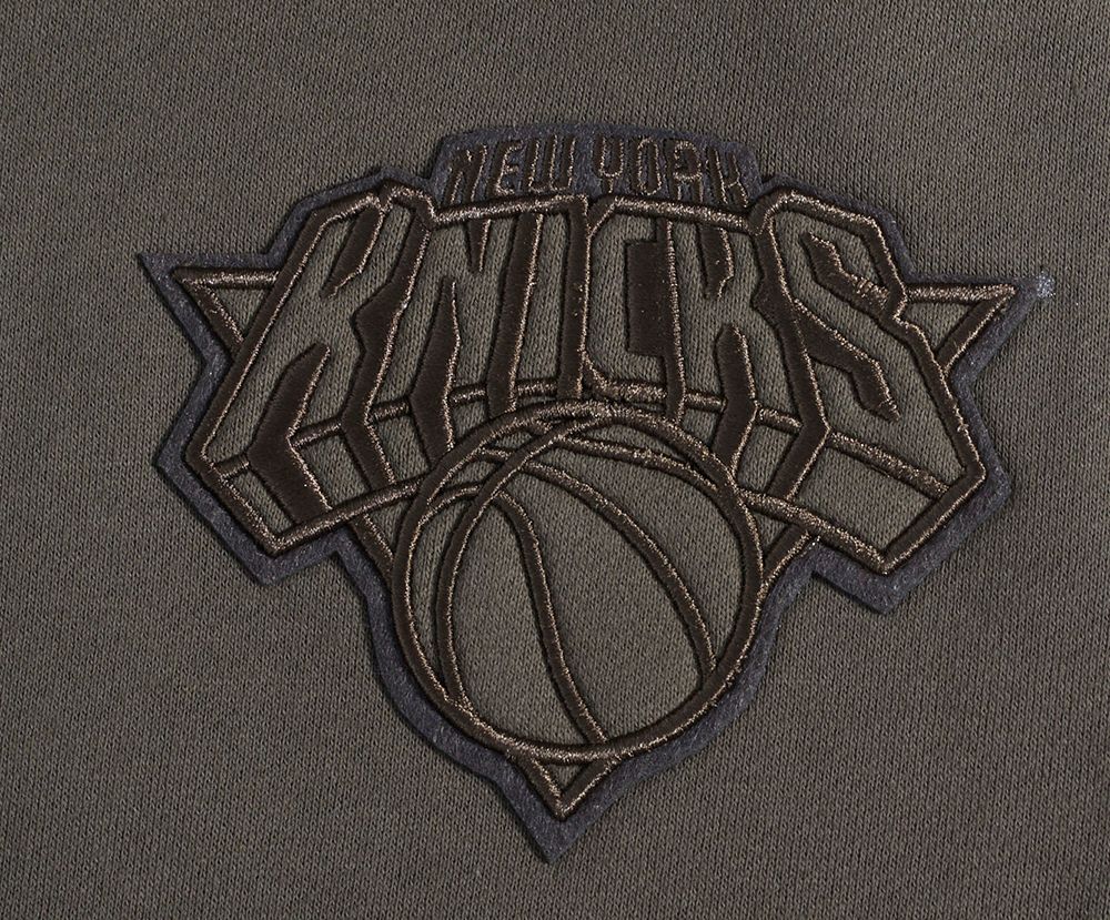 Pro Standard Men's New York Knicks Taupe Neutral Drop Shoulder Fleece Hoodie product image