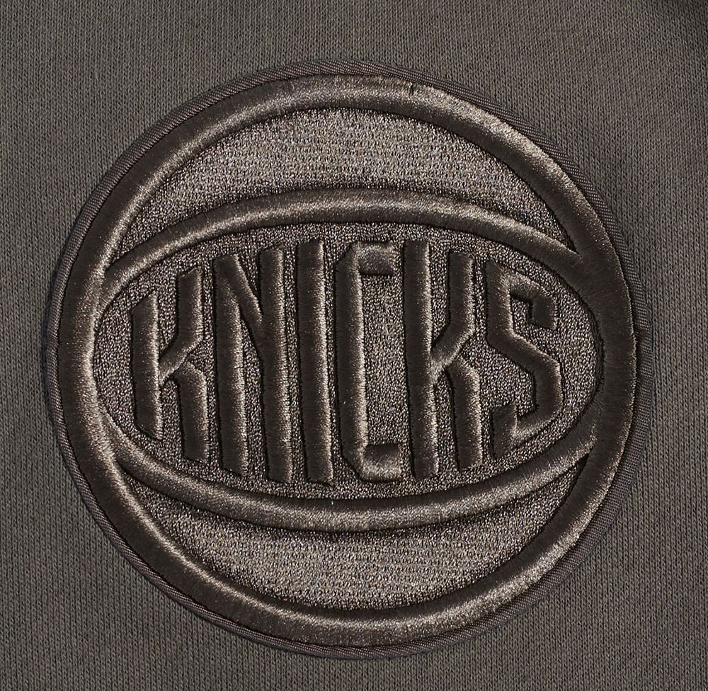 Pro Standard Men's New York Knicks Taupe Neutral Drop Shoulder Fleece Hoodie product image