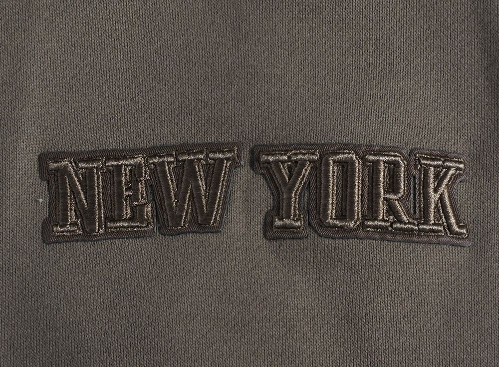 Pro Standard Men's New York Knicks Taupe Neutral Drop Shoulder Fleece Hoodie product image