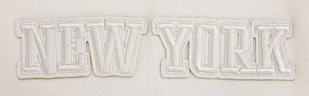 Pro Standard Men's New York Knicks Off White Neutral Drop Shoulder Fleece Hoodie product image