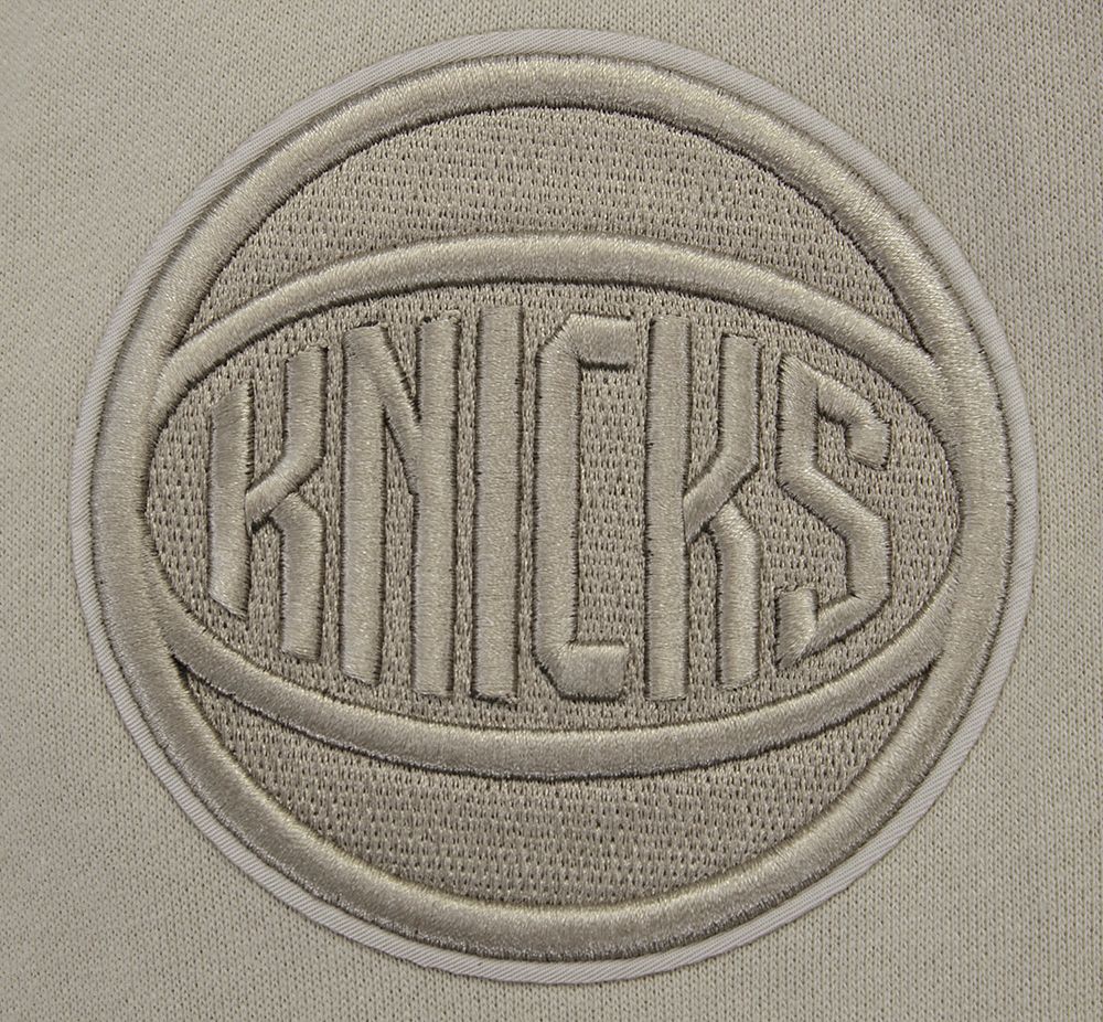 Pro Standard Men's New York Knicks Taupe Neutral Drop Shoulder Fleece Hoodie product image