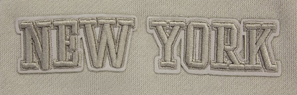 Pro Standard Men's New York Knicks Taupe Neutral Drop Shoulder Fleece Hoodie product image