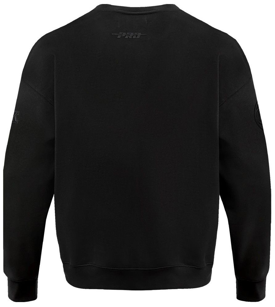 Pro Standard Men's New York Knicks Black Neutral Drop Shoulder Fleece Crewneck Sweatshirt product image