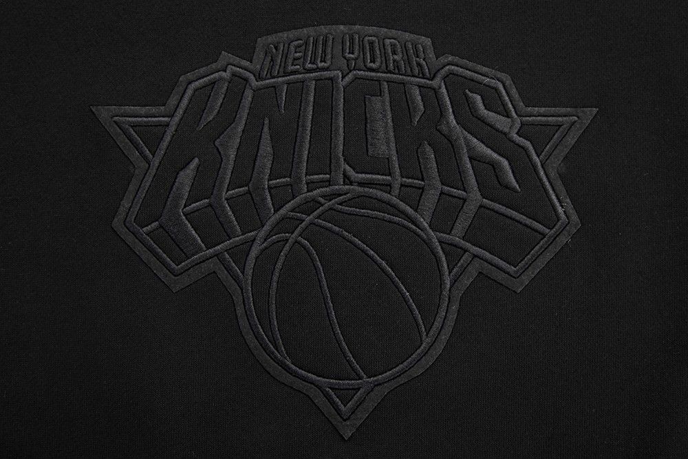 Pro Standard Men's New York Knicks Black Neutral Drop Shoulder Fleece Crewneck Sweatshirt product image