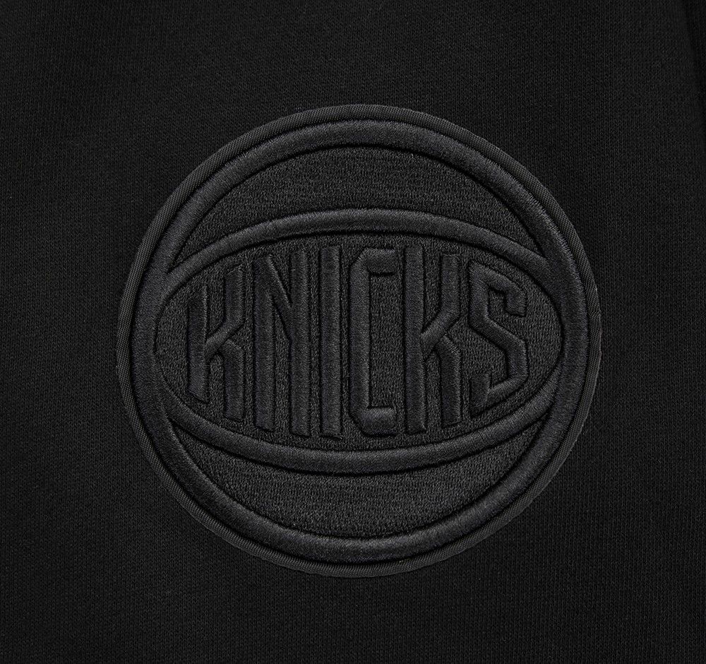Pro Standard Men's New York Knicks Black Neutral Drop Shoulder Fleece Crewneck Sweatshirt product image
