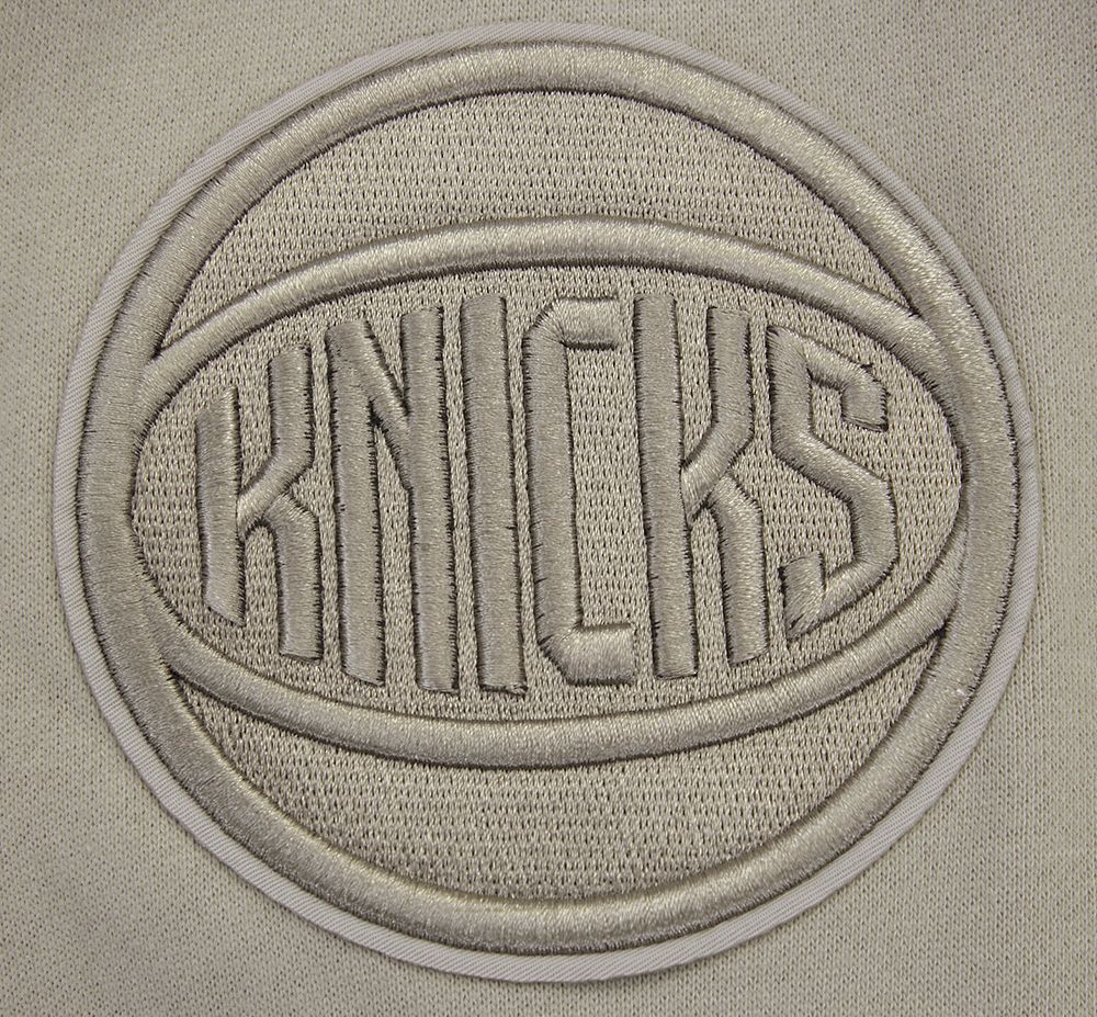 Pro Standard Men's New York Knicks Taupe Neutral Drop Shoulder Fleece Crewneck Sweatshirt product image