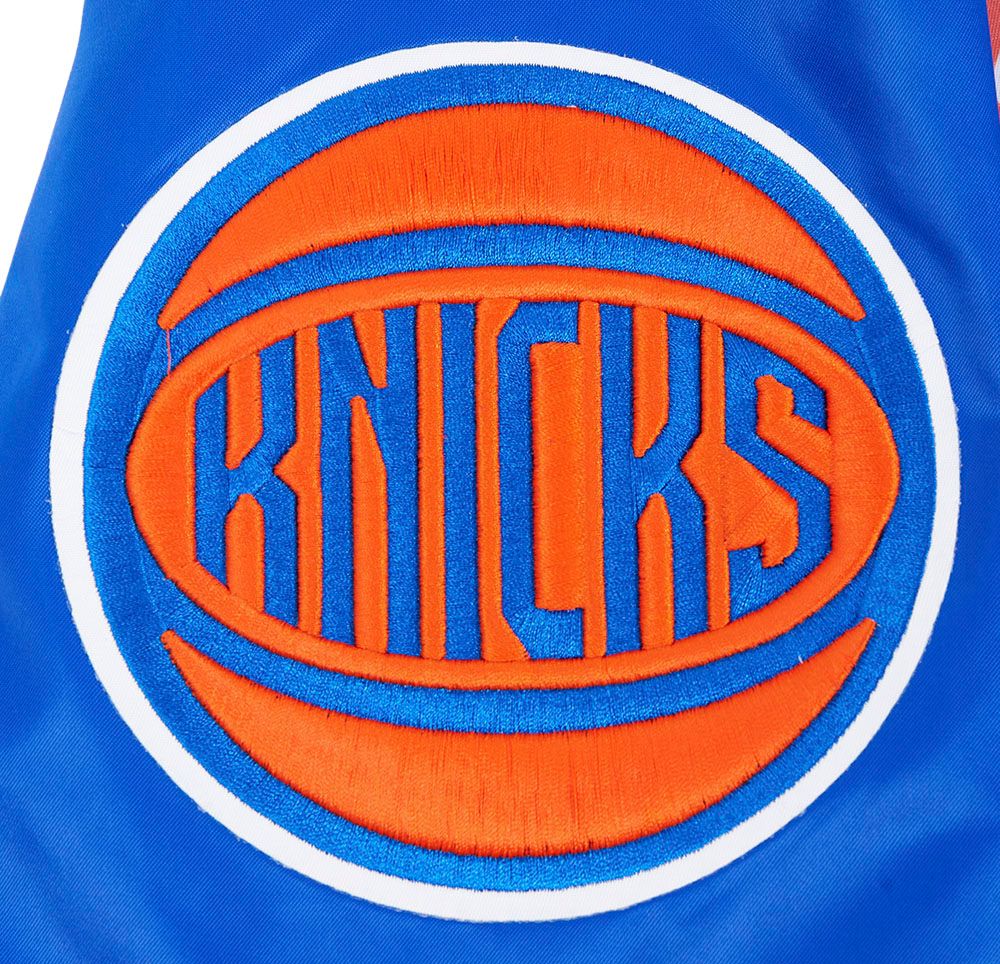 Pro Standard Men's New York Knicks Royal Script Tail Satin Jacket product image