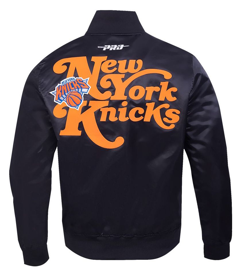 Pro Standard Men's New York Knicks Black Souvenir Satin Jacket product image