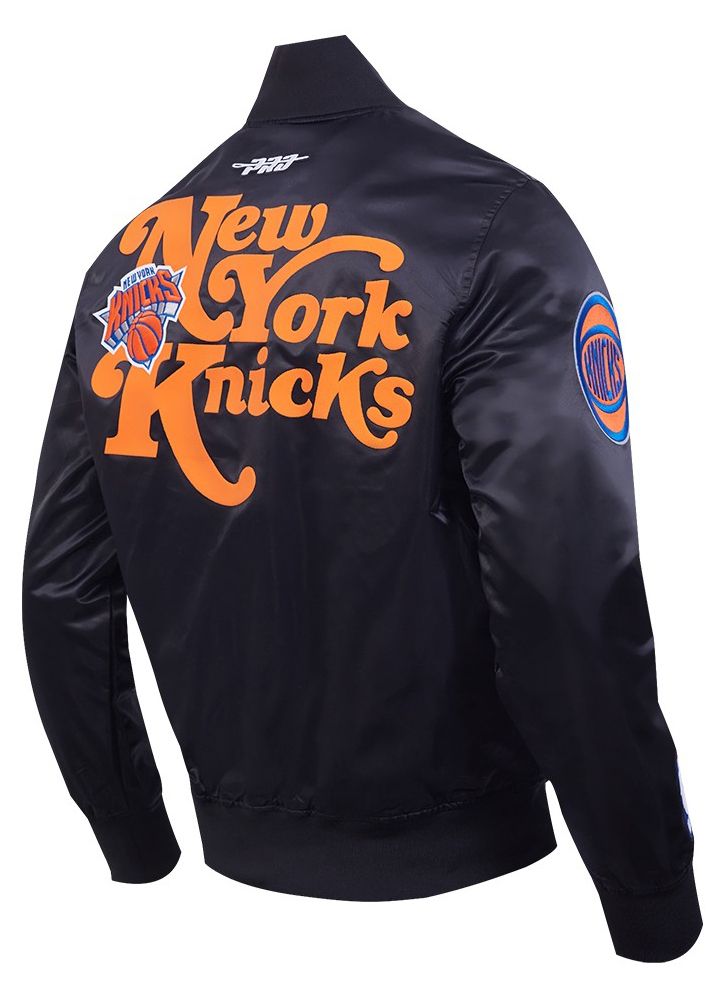 Pro Standard Men's New York Knicks Black Souvenir Satin Jacket product image