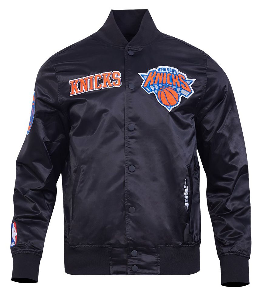 Pro Standard Men's New York Knicks Black Souvenir Satin Jacket product image