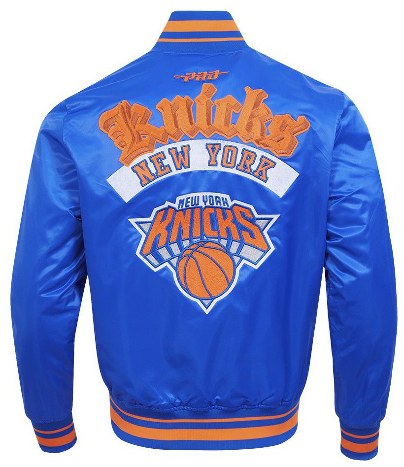 Pro Standard Men's New York Knicks Blue Best of Satin Jacket product image